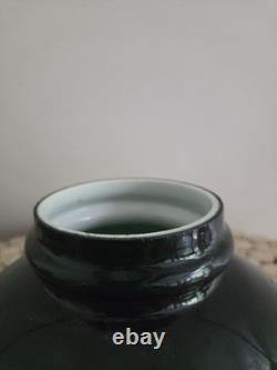 Antique 10 Emerald Green Cased Glass Student Lamp Shade