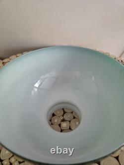 Antique 10 Emerald Green Cased Glass Student Lamp Shade