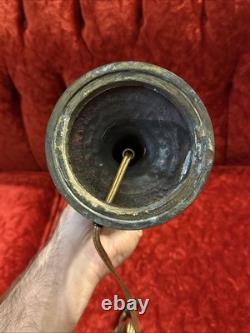 Antique 1920s Cast Metal Neoclassical Art Nouveau Column Table Lamp 7 Fit Works