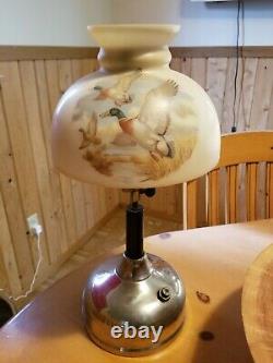 Antique 1920s Coleman CQ Quick-Lite Kerosene Table Lamp Original Glass Shade 20