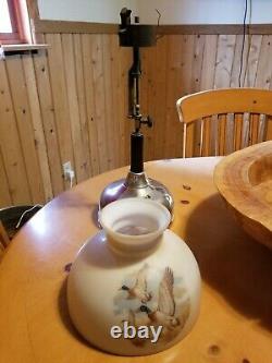 Antique 1920s Coleman CQ Quick-Lite Kerosene Table Lamp Original Glass Shade 20