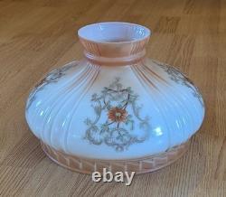 Antique 1920s Original Coleman 318 Glass Lamp Shade 10? Fitter Floral