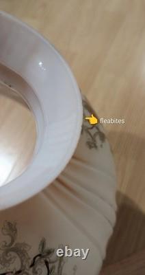 Antique 1920s Original Coleman 318 Glass Lamp Shade 10? Fitter Floral