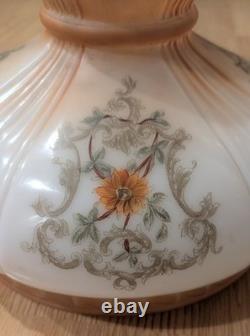 Antique 1920s Original Coleman 318 Glass Lamp Shade 10? Fitter Floral