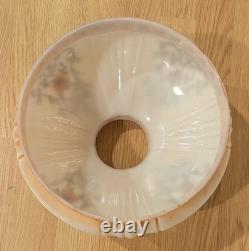 Antique 1920s Original Coleman 318 Glass Lamp Shade 10? Fitter Floral