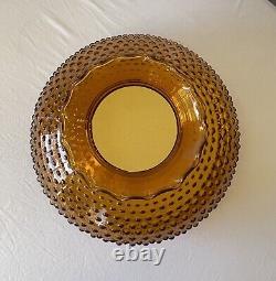 Antique Amber Glass Hobnail Parlor Lamp SHADE for 12 fitter