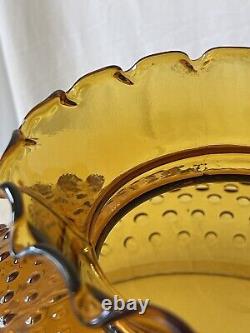 Antique Amber Glass Hobnail Parlor Lamp SHADE for 12 fitter