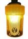 Antique Art Deco Hand Cut Amber Glass Lamp Shade