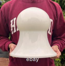 Antique Art Deco Milk Glass Hanging Ceiling Lamp Shade-Chandelier-Pendant Large