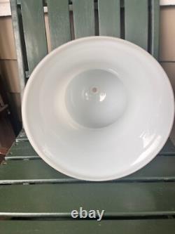 Antique Art Deco Milk Glass Hanging Ceiling Lamp Shade-Chandelier-Pendant Large