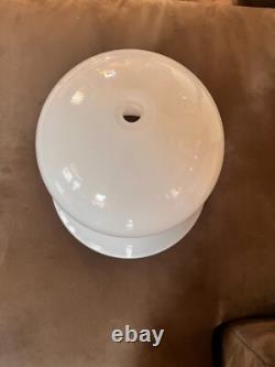 Antique Art Deco Milk Glass Hanging Ceiling Lamp Shade-Chandelier-Pendant Large