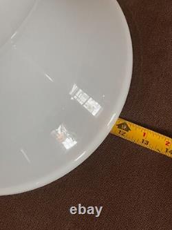 Antique Art Deco Milk Glass Hanging Ceiling Lamp Shade-Chandelier-Pendant Large