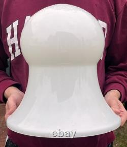 Antique Art Deco Milk Glass Hanging Ceiling Lamp Shade-Chandelier-Pendant Large