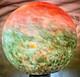 Antique Art Deco Satin Glass Ball Lampshade Multi-color