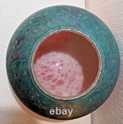 Antique Art Deco Satin Glass Ball Lampshade Multi-Color