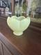 Antique Art Nouveau Custard Uranium Art Glass Lotus Shape Lamp Shade
