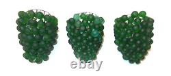 Antique Art Nouveau Murano Czech Glass Grape Cluster Fruit Lamp Shade 3 AVL