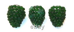 Antique Art Nouveau Murano Czech Glass Grape Cluster Fruit Lamp Shade 3 AVL