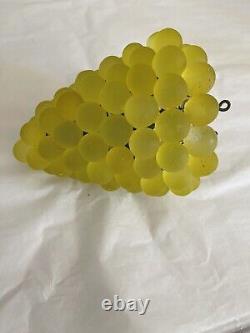 Antique Art Nouveau Murano Czech Glass Grape Cluster Fruit Lamp Shade A1