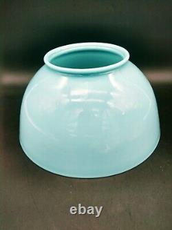 Antique Blue Glass Oil Lamp Shade