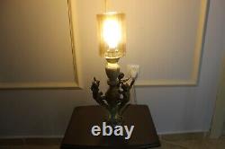 Antique Bronze Lampshade, Vintage Lamp, Nostalgic Lamp, Bedside lamp, 1920