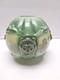 Antique Consolidated Glass Green Lamp Shade Globe Puffy Face Lion Head Rare