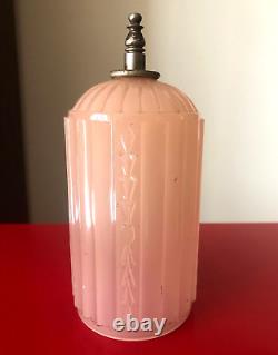 Antique Deco Glass Shade Coralex Pink for Houze HouzeX Torpedo Skyscraper Lamp