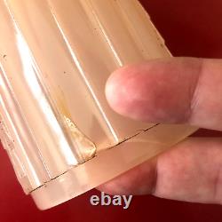 Antique Deco Glass Shade Coralex Pink for Houze HouzeX Torpedo Skyscraper Lamp