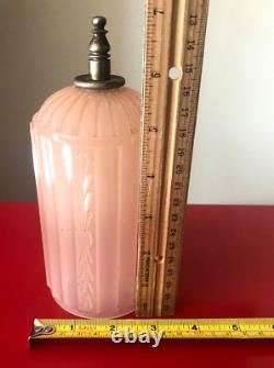 Antique Deco Glass Shade Coralex Pink for Houze HouzeX Torpedo Skyscraper Lamp