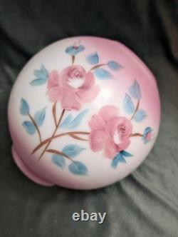 Antique Decorative Opal Rose Ball Shade