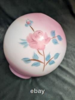 Antique Decorative Opal Rose Ball Shade