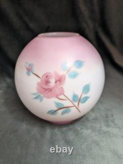 Antique Decorative Opal Rose Ball Shade
