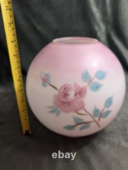 Antique Decorative Opal Rose Ball Shade