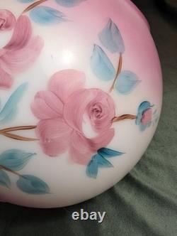 Antique Decorative Opal Rose Ball Shade