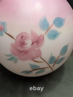 Antique Decorative Opal Rose Ball Shade