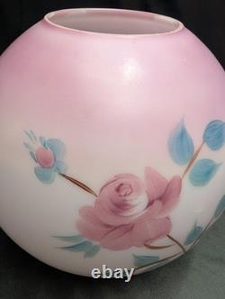 Antique Decorative Opal Rose Ball Shade