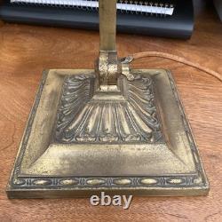 Antique EMERALITE Model 8734 Emerald Green Piano Banker Library Desk Lamp