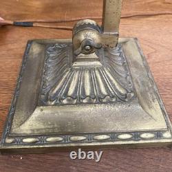 Antique EMERALITE Model 8734 Emerald Green Piano Banker Library Desk Lamp