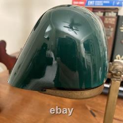 Antique EMERALITE Model 8734 Emerald Green Piano Banker Library Desk Lamp