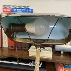 Antique EMERALITE Model 8734 Emerald Green Piano Banker Library Desk Lamp