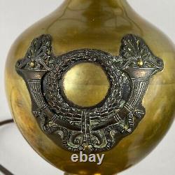 Antique Edward Miller Co Mushroom Dome Emerlite Shade Brass and Copper