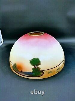 Antique Electric Lamp Shade Scenic Pittsburgh 14