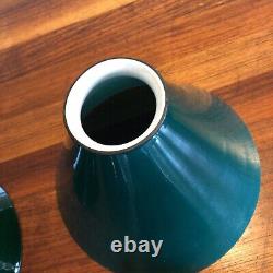 Antique Emeralite Shades Vintage 4 Original Green Emerald Light Lamp Part 2 1/4