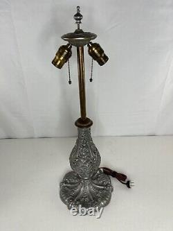 Antique Empire Slag Glass Bubble Shade Lamp BEAUTIFUL