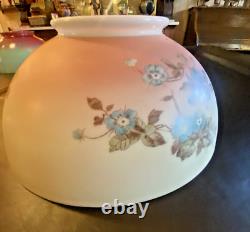 Antique Floral Glass Parlor Lamp Shade