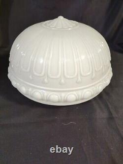 Antique Flower Frosted Glass Art Deco Domed Ceiling Fixture Light Shade 14