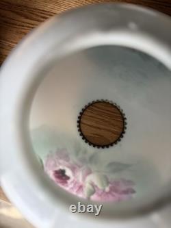 Antique Fostoria GWTW Lamp #820 -Hand Painted Roses -F. G. C. Co. Victorian Parlor