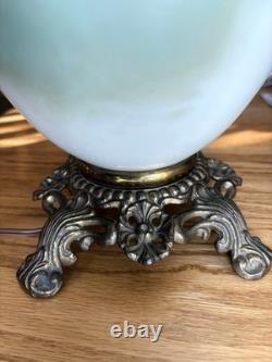 Antique Fostoria GWTW Lamp #820 -Hand Painted Roses -F. G. C. Co. Victorian Parlor