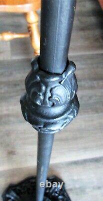 Antique Galleon Sailing Ship Cast Iron Bridge Floor Lamp Rewired Shade 37 Years