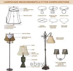 Antique Gold 6-Way Scallop Bell Lamp Shade 13x19x11.25